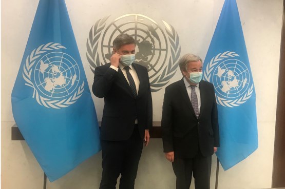 Predsjedatelj Zastupničkog doma dr. Denis Zvizdić sastao se u New Yorku sa glavnim tajnikom Ujedinjenih naroda 